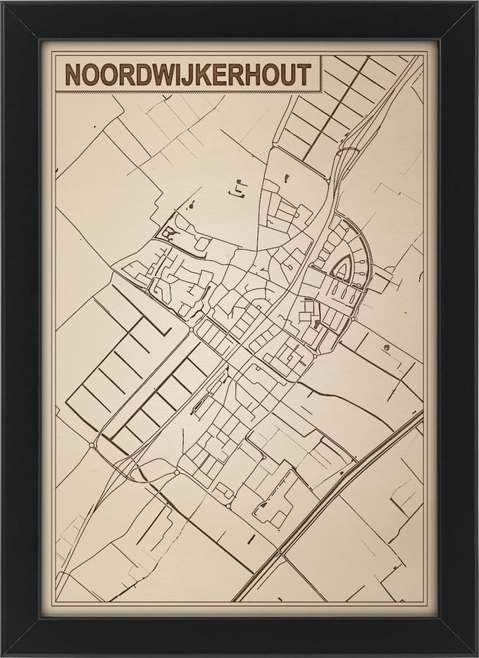 Decoratief Beeld - Houten Van Noordwijkerhout - Hout - Bekroned - Bruin - 21 X 30 Cm