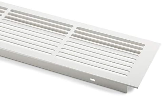 Ventilatie Rooster Aluminium 500 x 86 mm Wit Gelakt