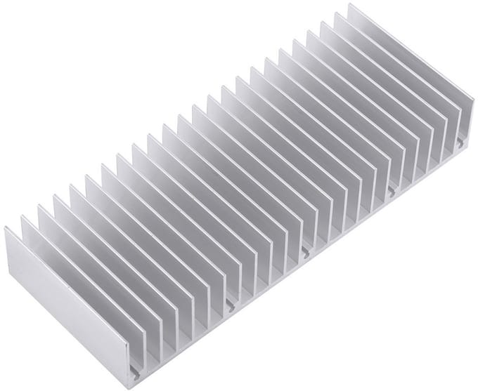 Aluminium Koellichaam Koelvin voor Elektronische Componenten 15 cm