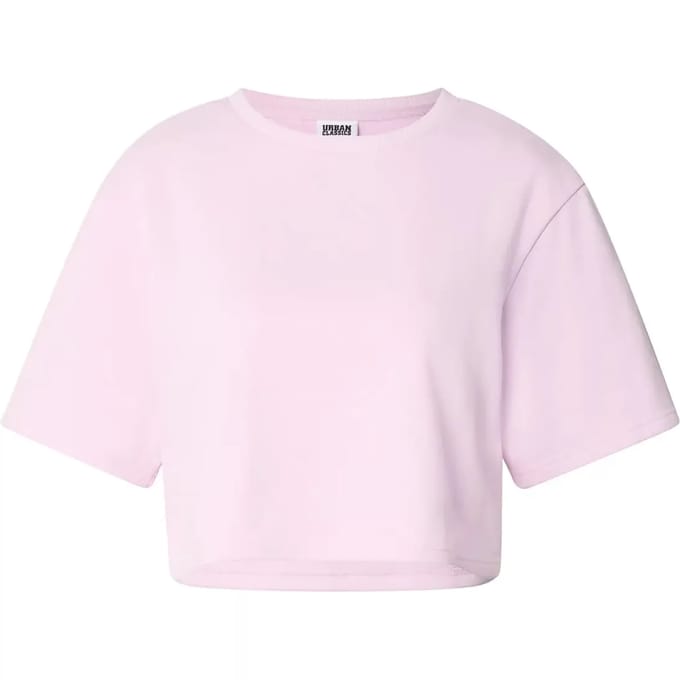 Urban Classics - Light Terry Crop top - 3XL - Roze