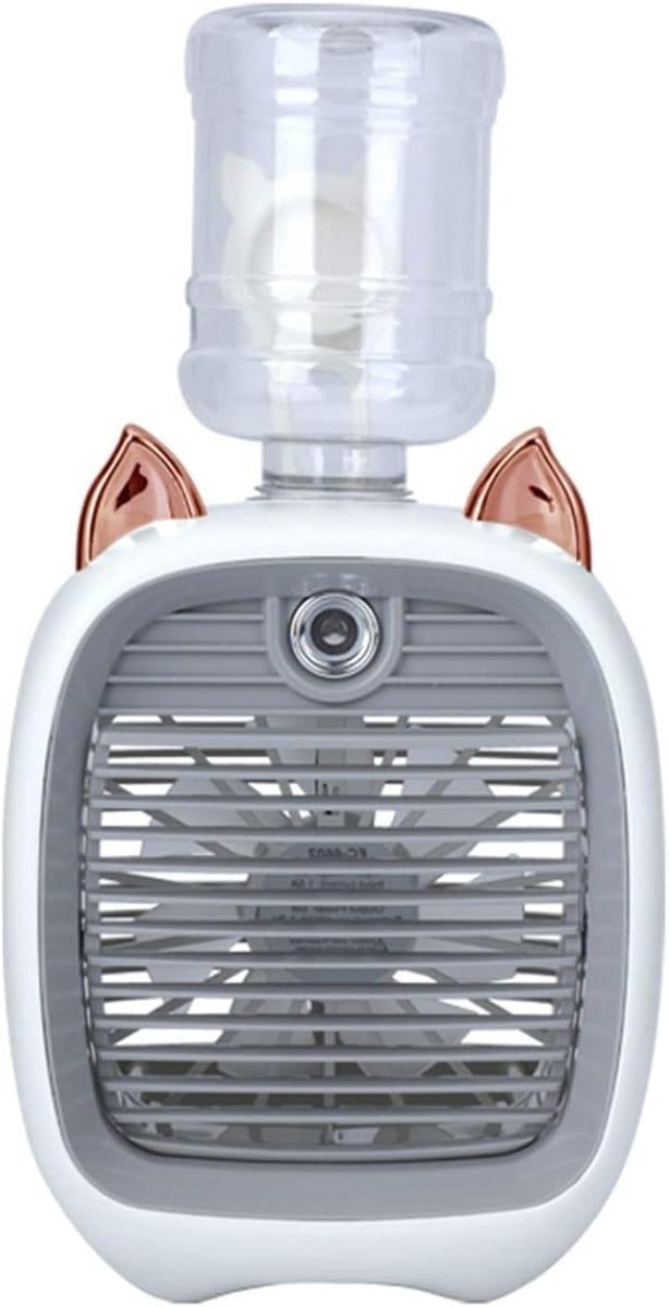 Mini Air Cooler - Persoonlijke Koeler - Snelle Koeling - Draagbaar Ontwerp - 1000 Gram - Wit