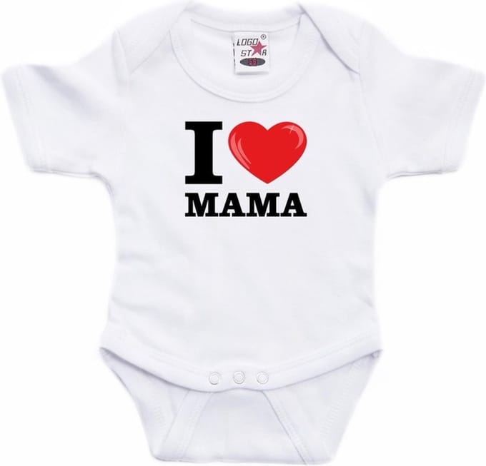 I love Mama - rompertje - baby - kraamcadeau - moederdag - kleding 68
