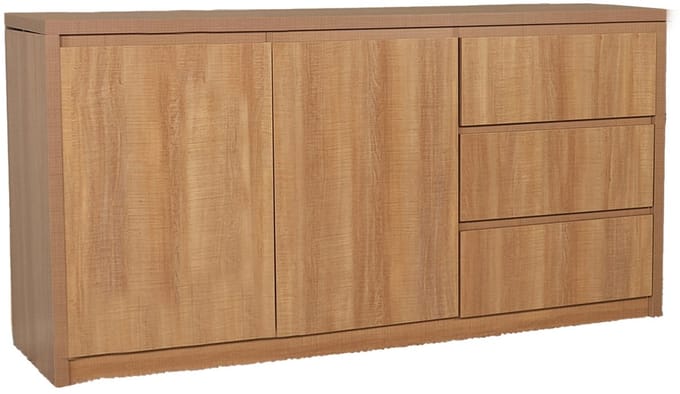 Dressoir melamine lichtbruin 160cm Cassie kunstof kast