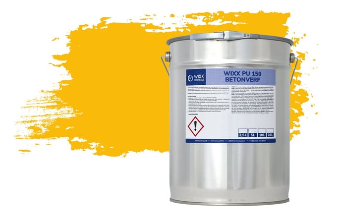 Wixx PU 150 Betonverf - 20L - RAL 1023 | Verkeersgeel