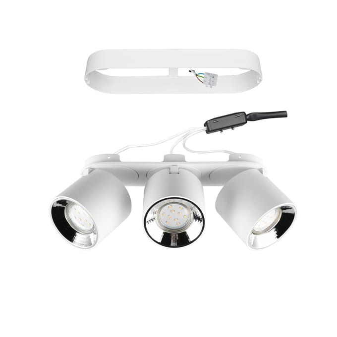 Trio Lighting Plafondspot Guayana GU10 3-lamps wit