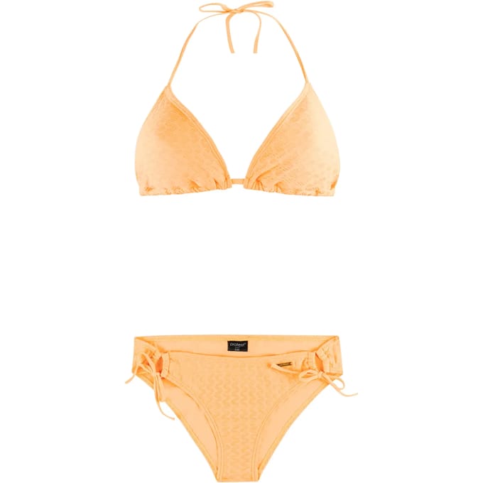 Protest PRTExit - Triangel bikini set Dames - Koordsluiting - Uitneembare vulling - Normale pasvorm - Medium dekking - Oranje