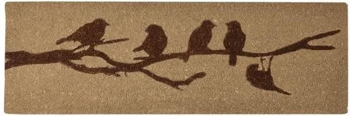 Deurmat kokos extra breed - 120 x 40 x 2 cm - bleek of bruin