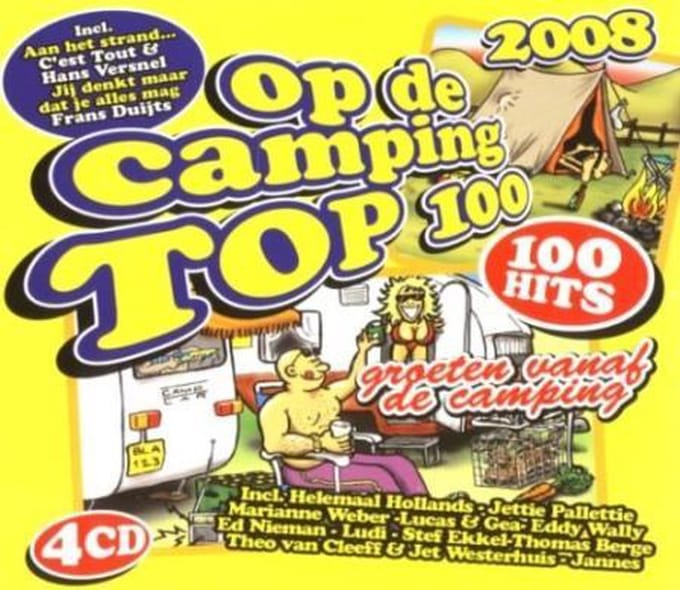 Various Artists - Op de camping top 100 2008 (4 CD)