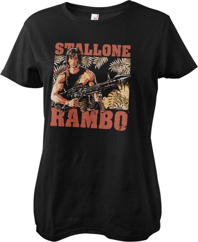 Rambo Dames Tshirt -XL- Djungle Zwart