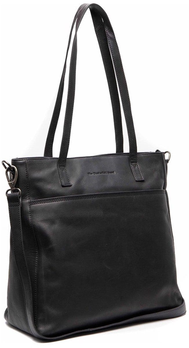 The Chesterfield Brand Mosel Waxed Pull Up Shopper - Zwart