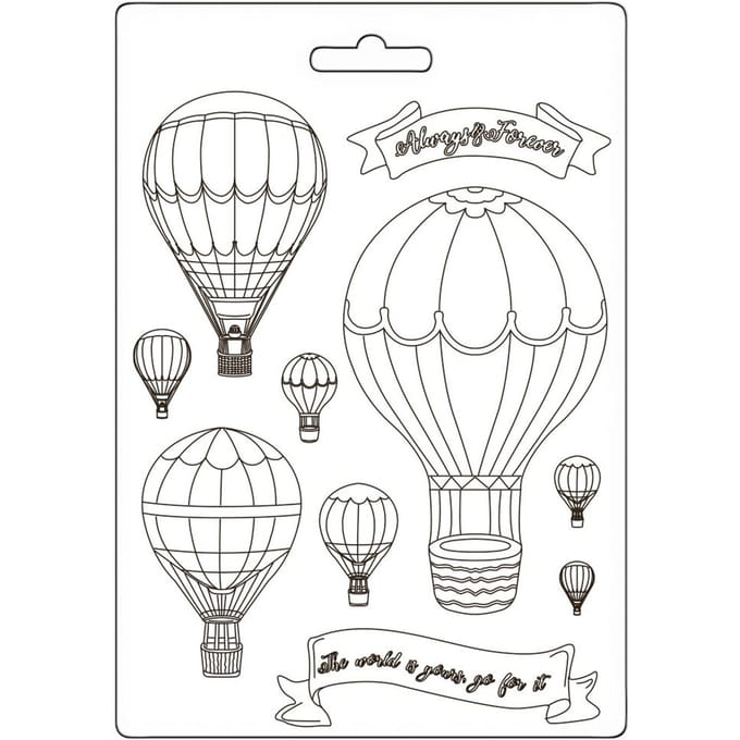 Zachte modelleervorm A5  "Timeless - Balloons"