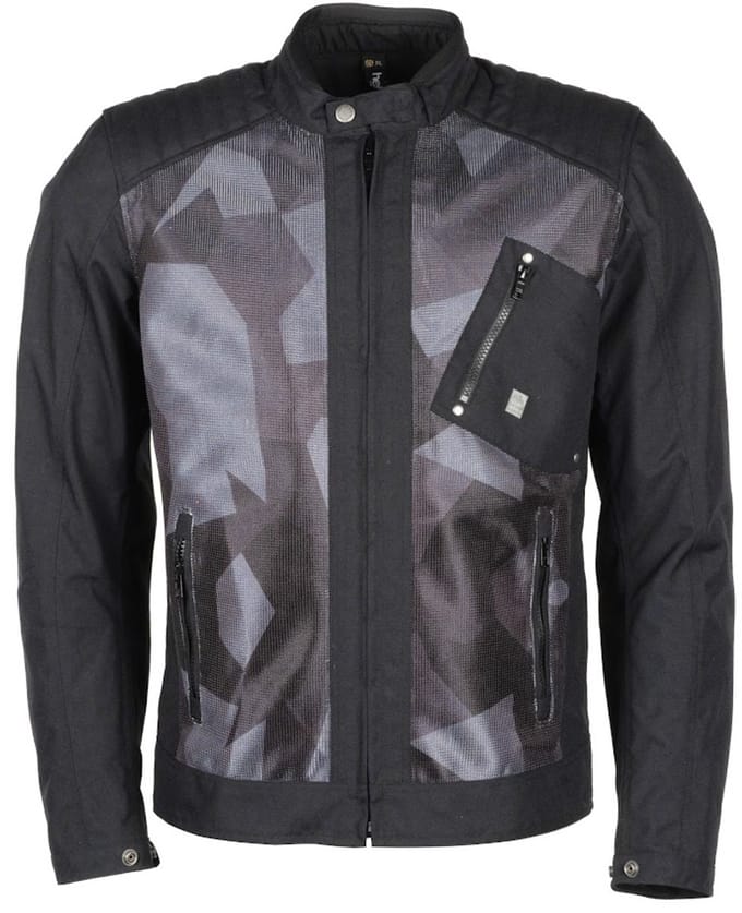 Helstons Colt Air Mesh Fabric Jas Zwart Camo - Jas