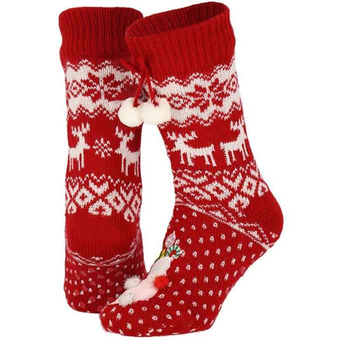 Apollo Dames kerstsokken met antislip