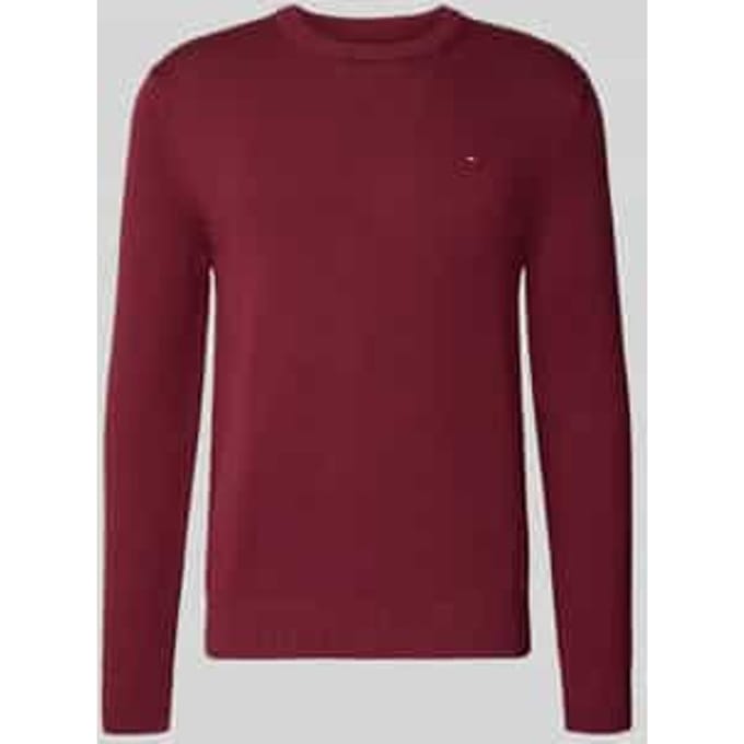 Slim fit pullover van puur katoen