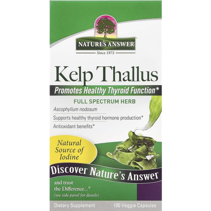 Nature'S Answer, Zeewierblad, Plantaardige Capsules 100 (250 mg per capsule)