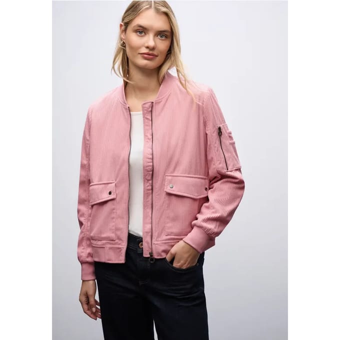 Zachte corduroy blouson