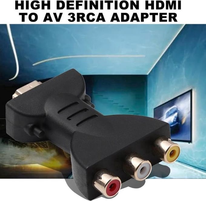 New Age Devi - HDMI naar 3 Video RCA Audio Adapter Connector
