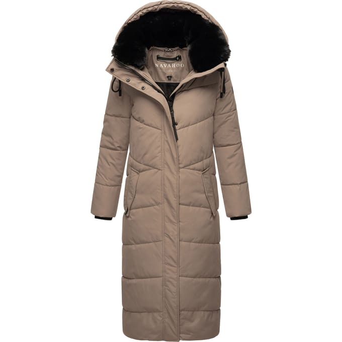 Navahoo dames gewatteerde winterjas Hingucker – Extra Lang & Warm