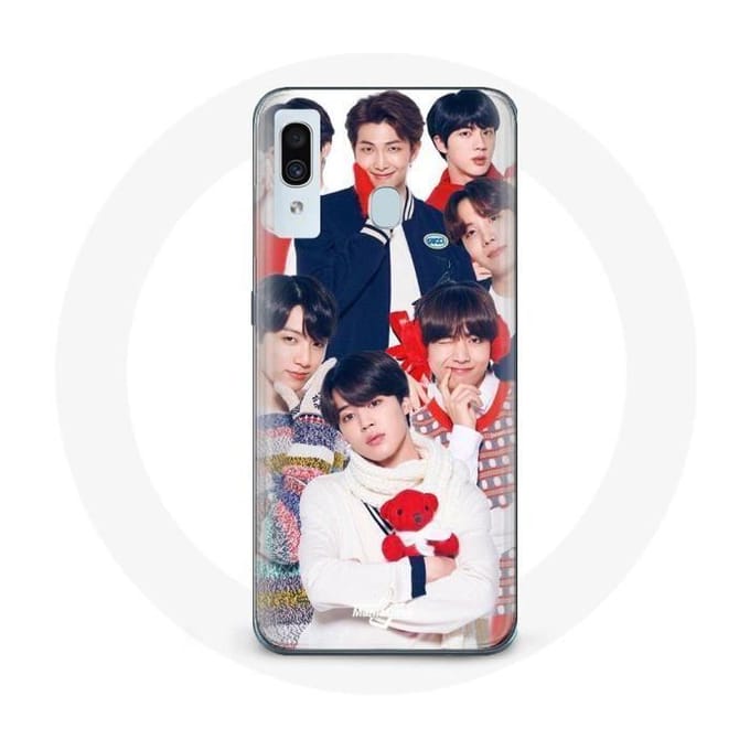 Coque pour Samsung Galaxy A20 BTS Affiche Memebers Cadeau de Noël 2023