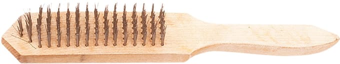 TOP TOOLS - Draadborstel - 5-rijen - Houten Handgreep - Staal