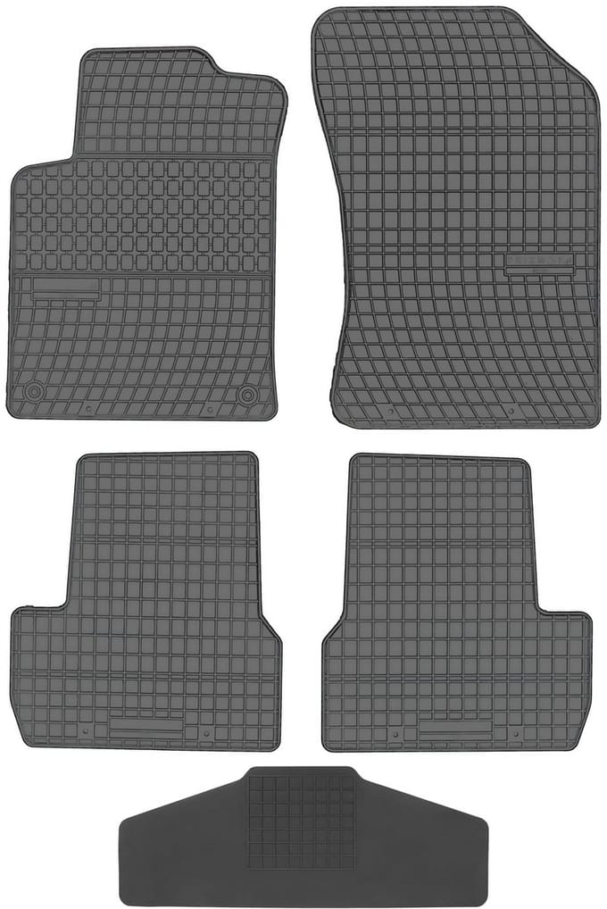 Max-Dywanik Prismat - Rubber Mat Set - Citroen C3 2009-2016 - Zwart - Zonder Stoppers