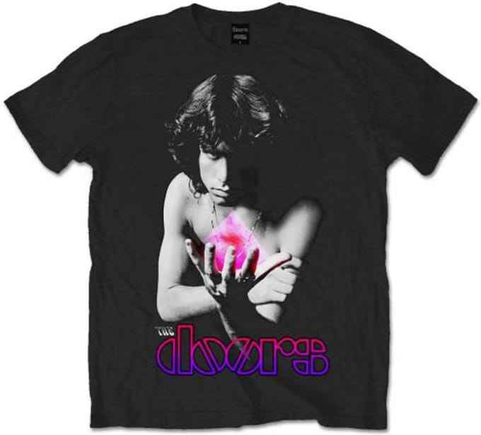 The Doors - Psychedelic Jim Heren T-shirt - L - Zwart