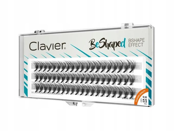 Clavier BeShaped Wimperextensions 11mm. B-Curl