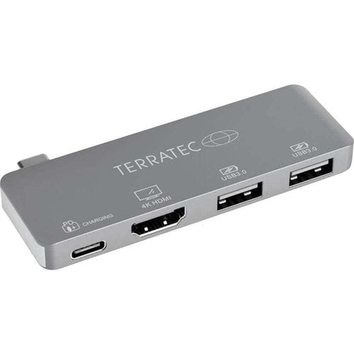 Terratec Connect C4 USB-C Docking station - Adapter USB-C - HDMI 4K - 2x USB3.0 - 1 x USB-C PD Passthrough oplaadpoort
