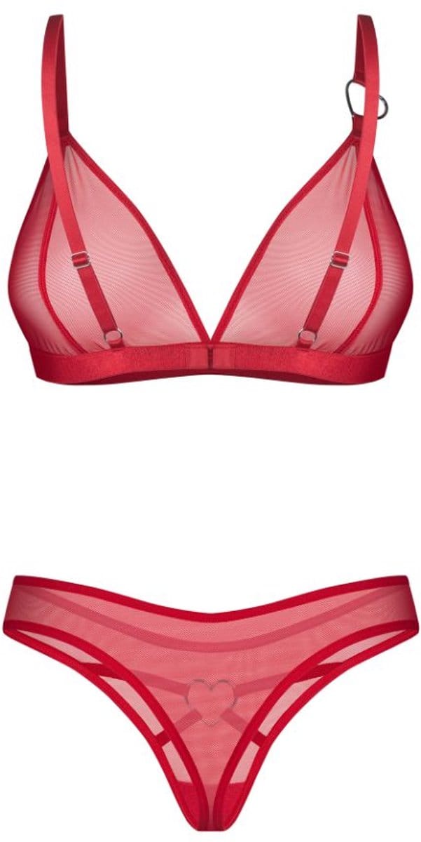 Obsessive - Crimessa Lingerieset - Rood