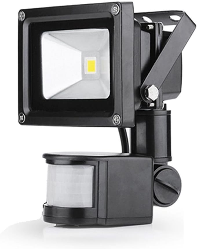 10W LED Buitenlamp met Bewegingssensor - Warm Wit - IP65 - Verkrijgbaar voor Tuin en Oprit