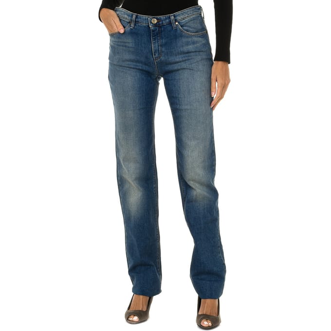 Lange stretch denim damesbroek 6X5J85-5D0JZ