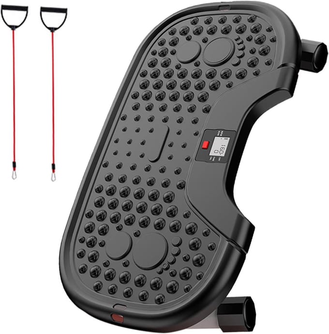 Fitness Stepper - Mini Trainer - Thuis Trainen - Stille Beweging - Compact Ontwerp - Zwart