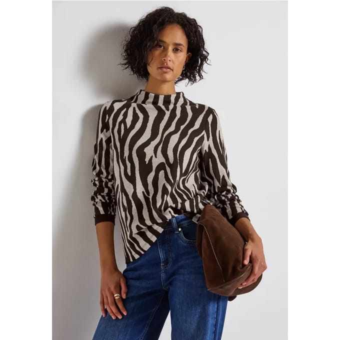 Shirt met zebraprint