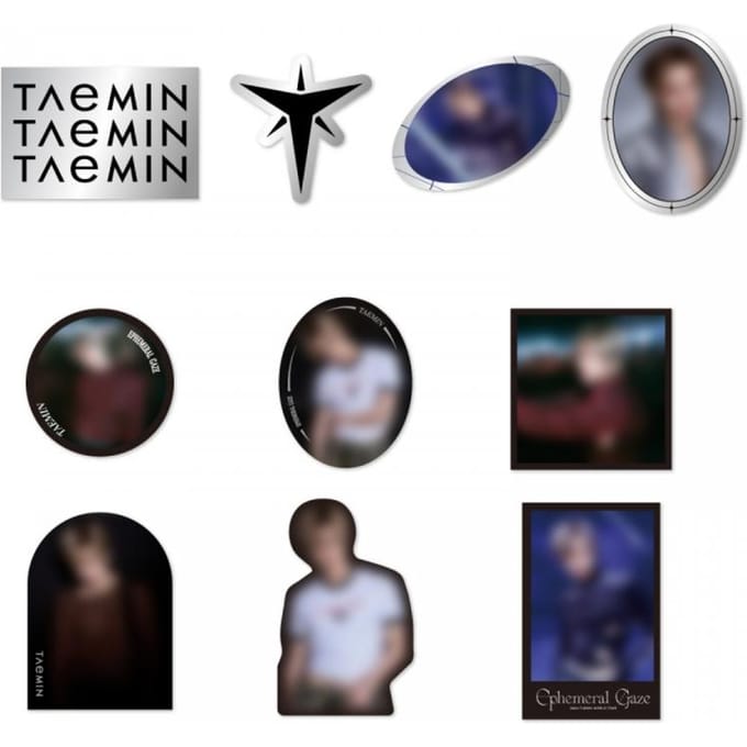 Taemin 2024 Wereldtour Officiële Sticker Pack   08 black