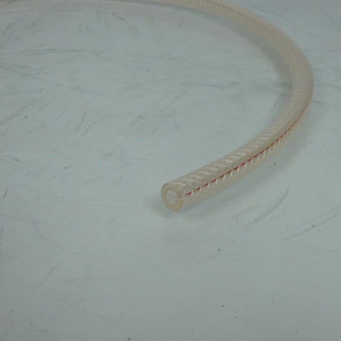 Durite d'essence tressée renforcée transparente Emgo Ø5x10mm x 7.5m pour moto