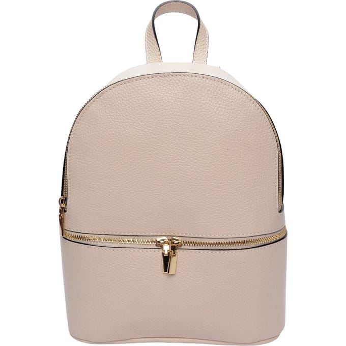 Isabella Rhea Beige Rundleer Tas
