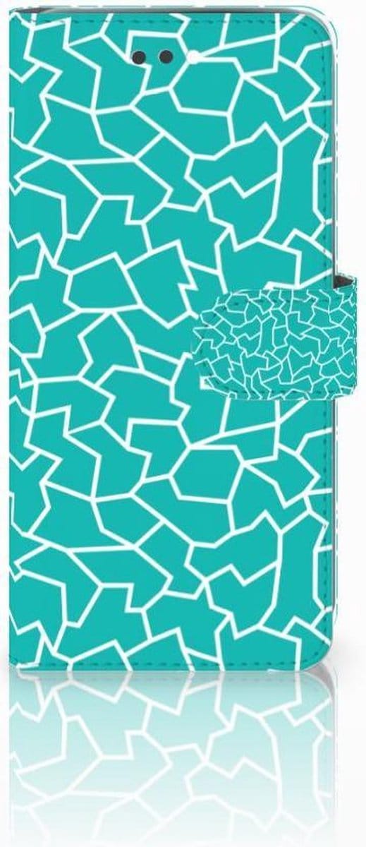 Book Case voor Apple iPhone 7 Plus | 8 Plus Hoesje Cracks Blue