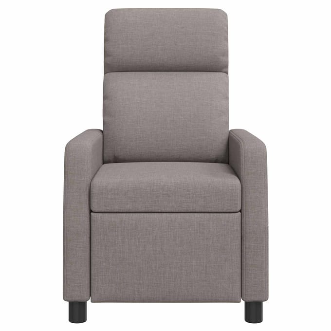 vidaXL - Recliner - Taupe - Stof