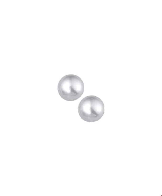 TFT Oorknoppen Parel Zilver Gerhodineerd Glanzend 4mm