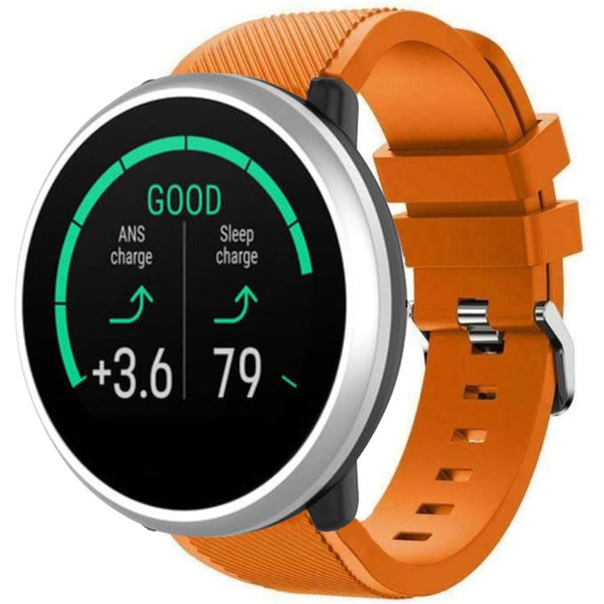 Polar Unite twill siliconen band (oranje)