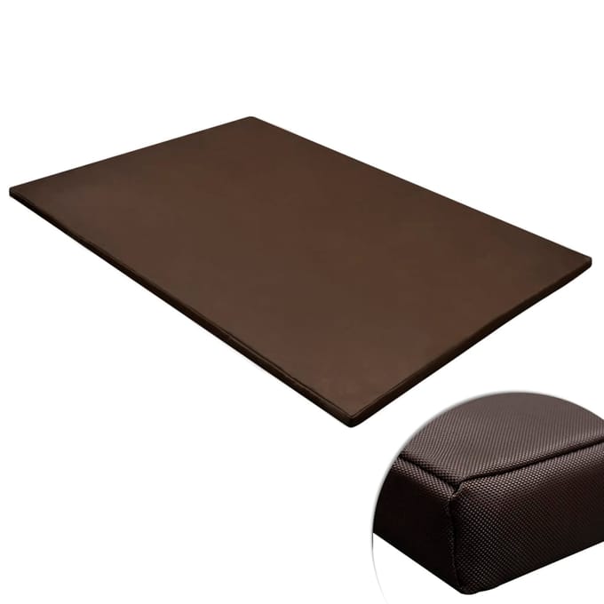 vidaXL - Hondenmat - plat - rechthoekig - maat - XL - bruin