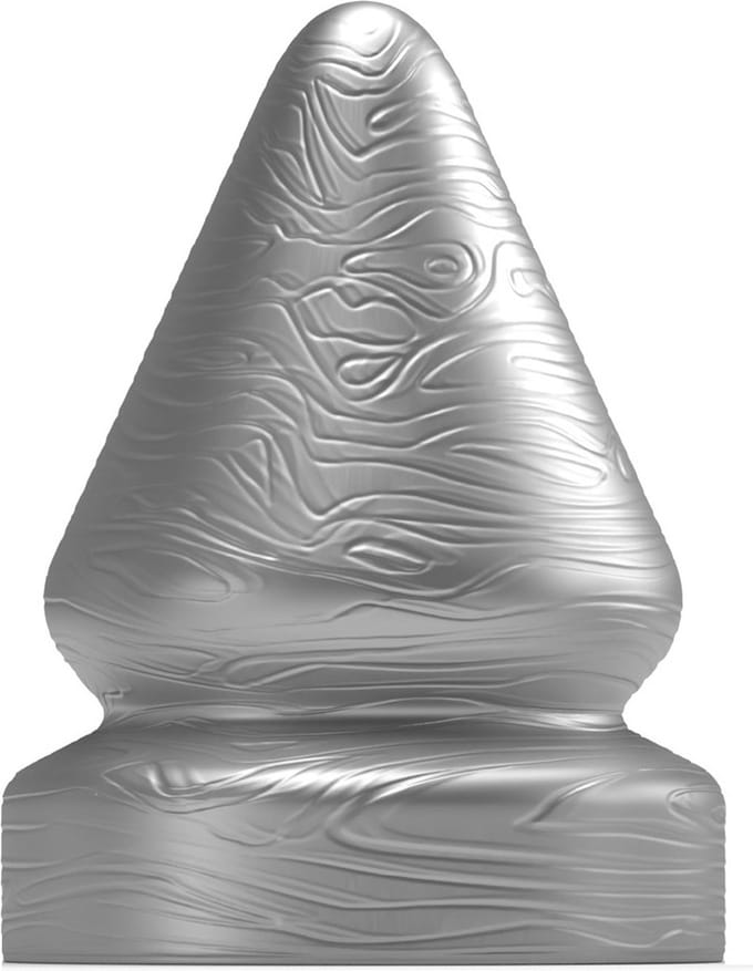 Stretch'r - Sirup - XXL Buttplug - Gun Metal Zilver L