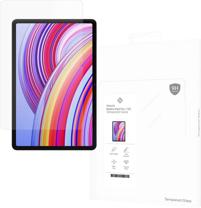 Cazy screenprotector geschikt voor Xiaomi Redmi Pad Pro (4G/5G) - Screenprotector Tablet Glas