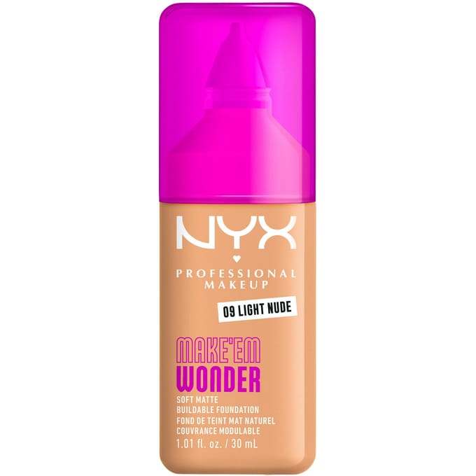 NYX Professional Make Up Make 'EM Wonder Foundation - Zachte matte finish - Light Nude