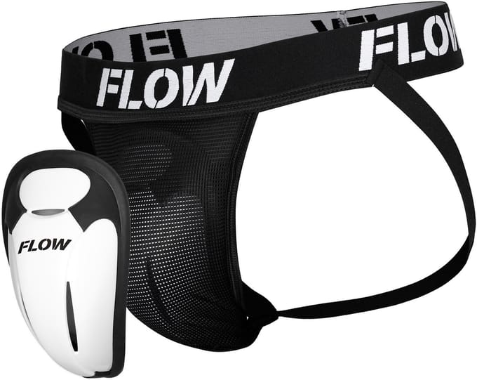 Flow Fightgear Premium Kruisbeschermer - Heren - Zwart - maat M