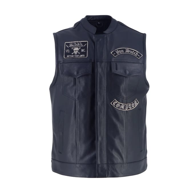 Leren motorvest Von Dutch Apache