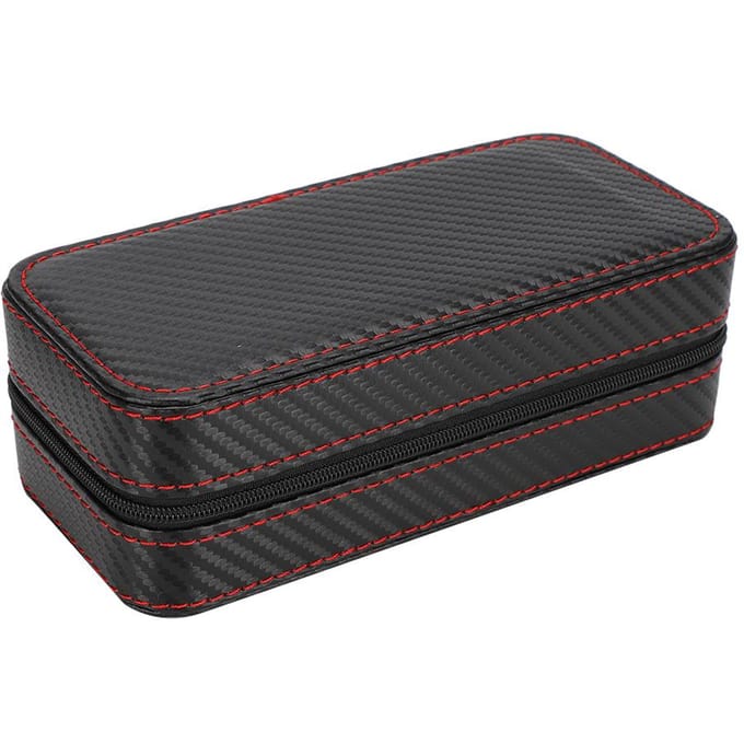 Horlogedoos Organizer met 2 vakken Opbergdoos voor polshorloges Sieradendisplay Container gray