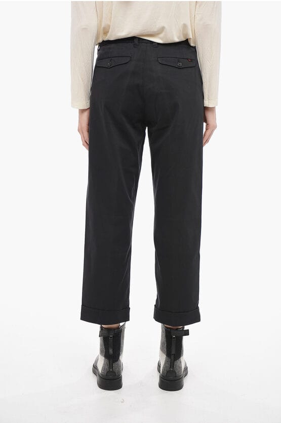 Relaxed-fit chinobroek in zwart