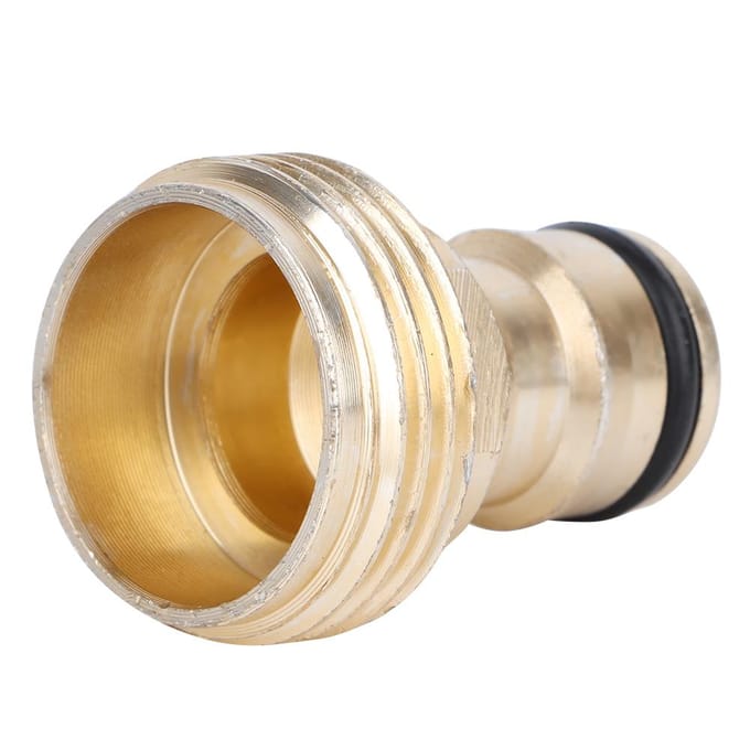 3/4 aluminium snelkoppeling slangaansluiting waterleidingadapter voor thuis tuin beige