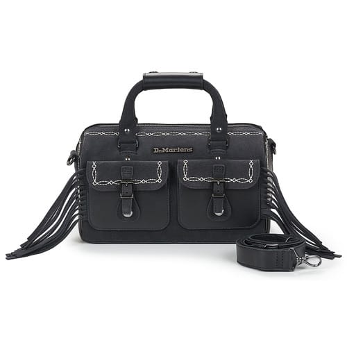 Schoudertas Dr. Martens TOP HANDLE BAG BLACK CLASSIC PULL UP+BRONX SUEDE